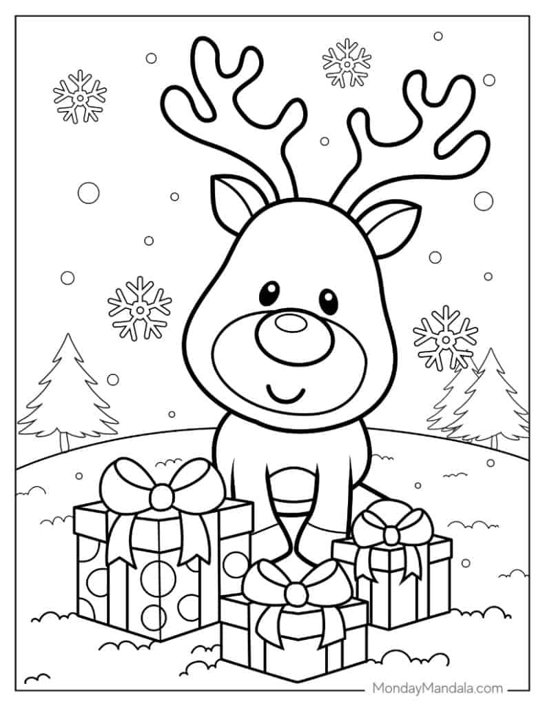 1 000 Christmas Coloring Pages Free PDF Printables Worksheets 