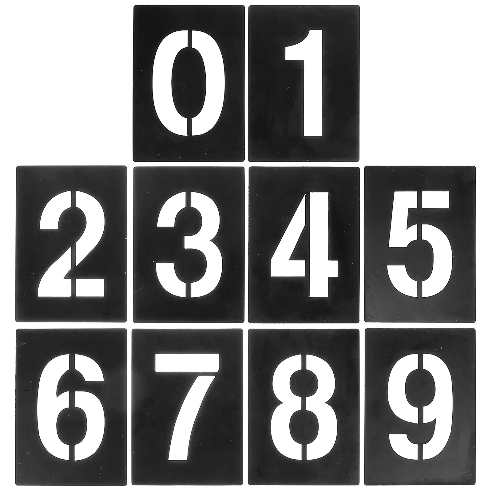 1 Set Number Stencil 0 9 Address Number Stencil Number Templates 