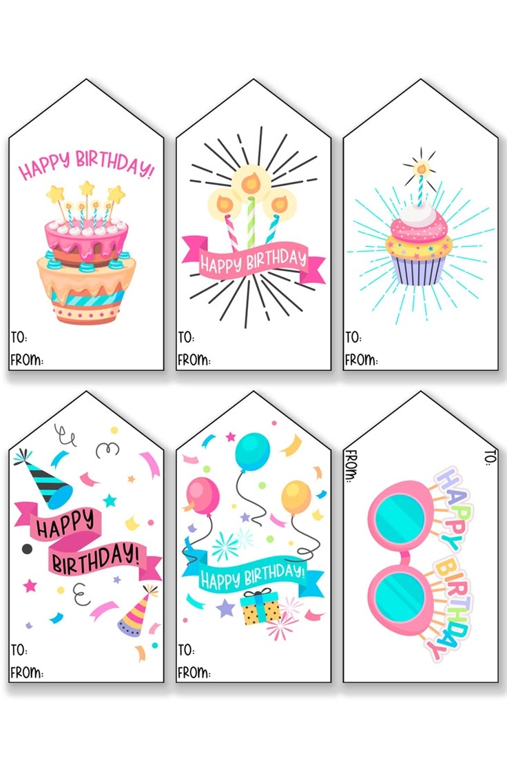 Birthday Tags Printable
