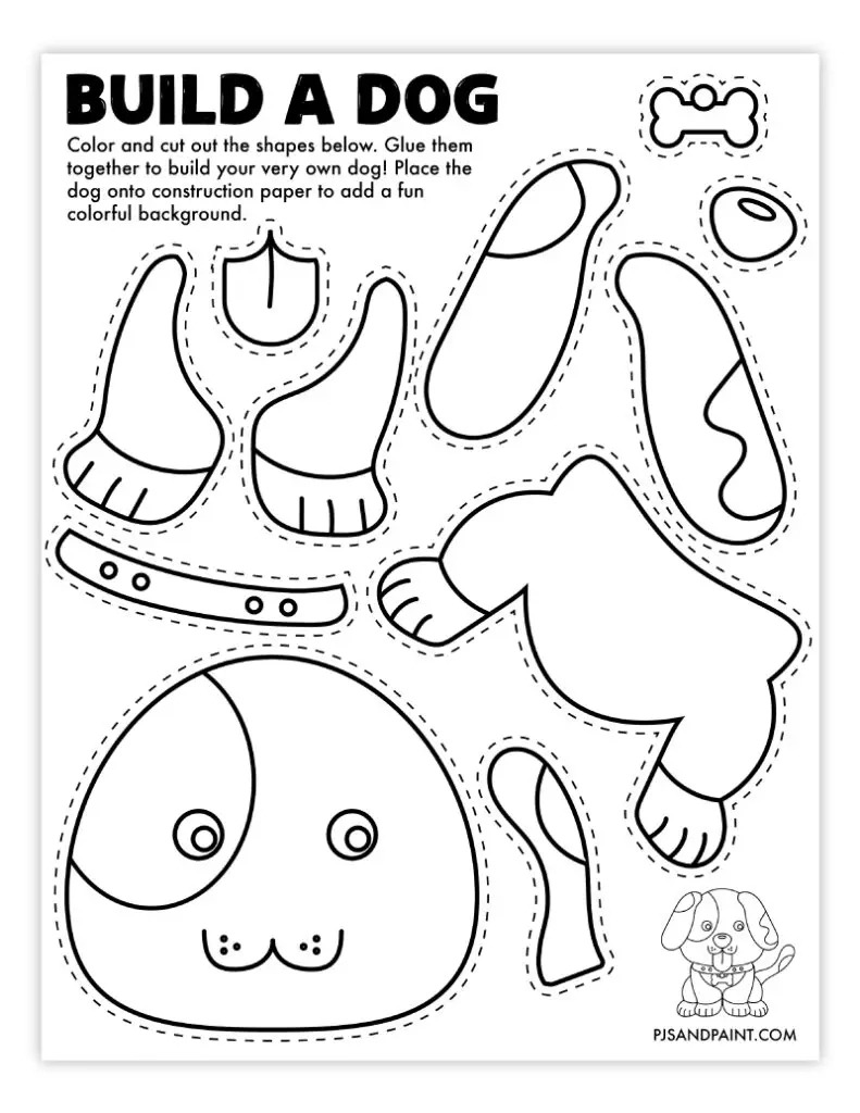 109 Free Printable Build Your Own Crafts Pjs And Paint