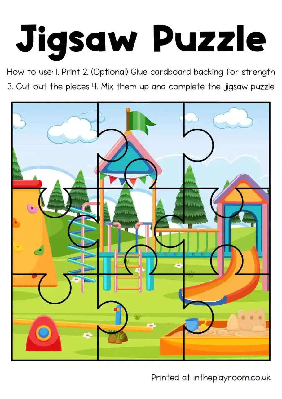 Kids Puzzle Printable