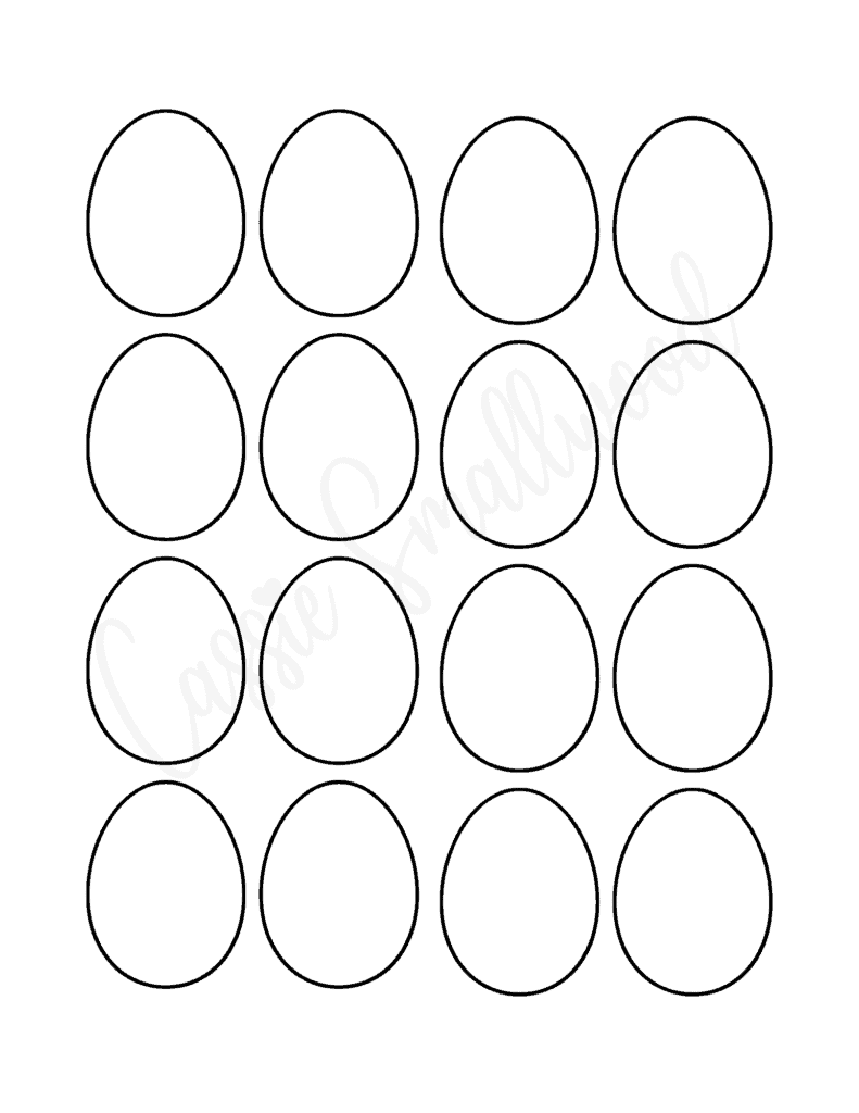 Egg Template Free Printable Pdf
