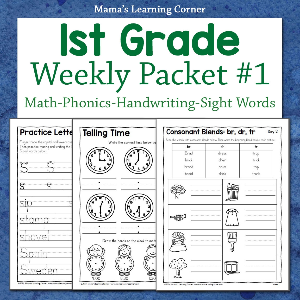 First Grade Printable Worksheets