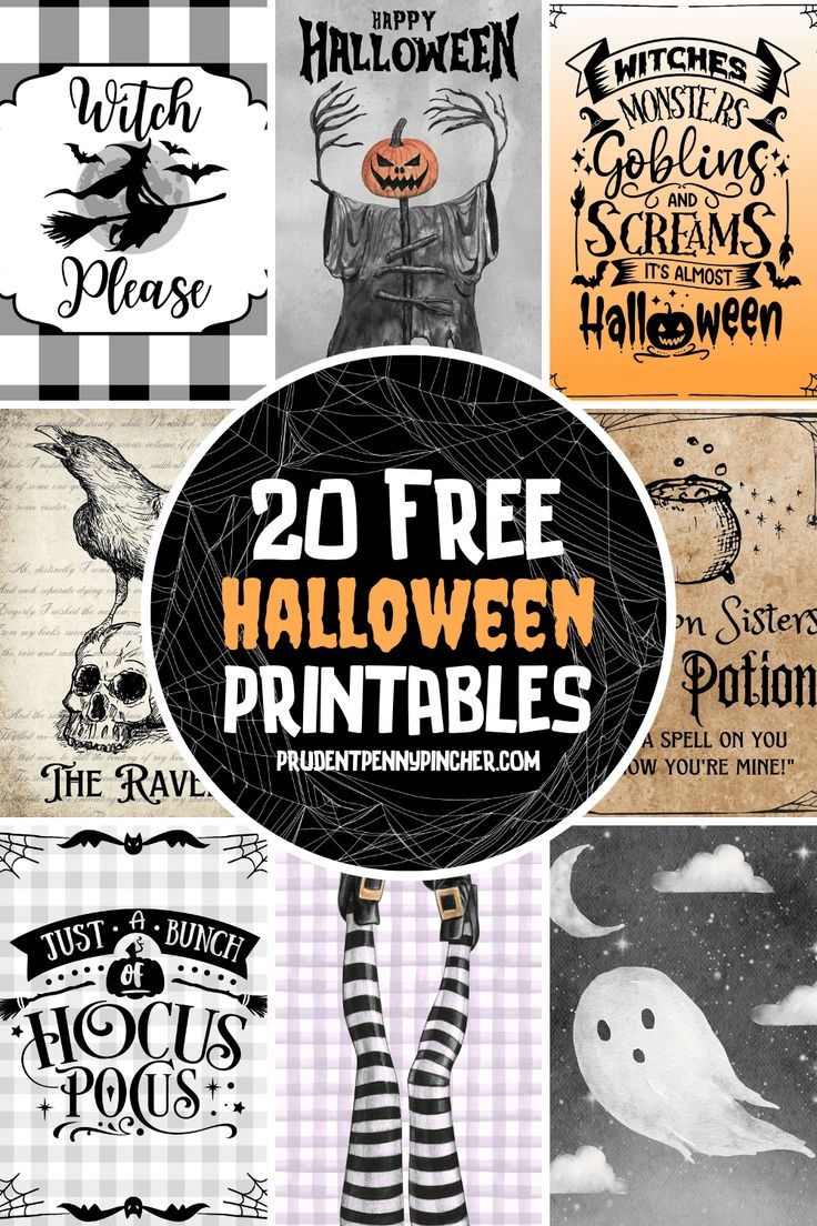 20 Free Printable Halloween Decorations