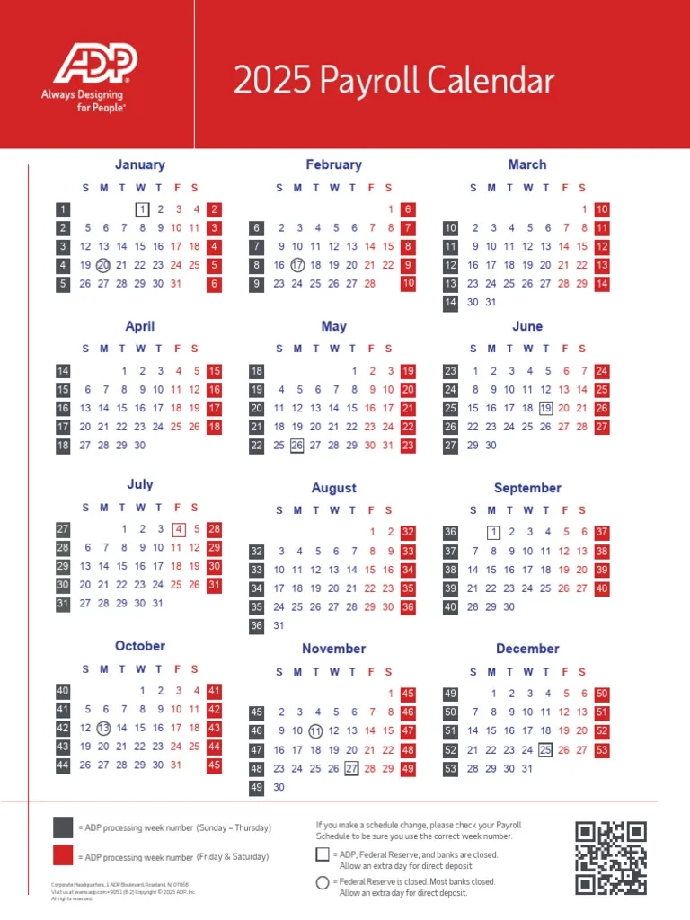 2026 Federal Payroll Calendar Printable