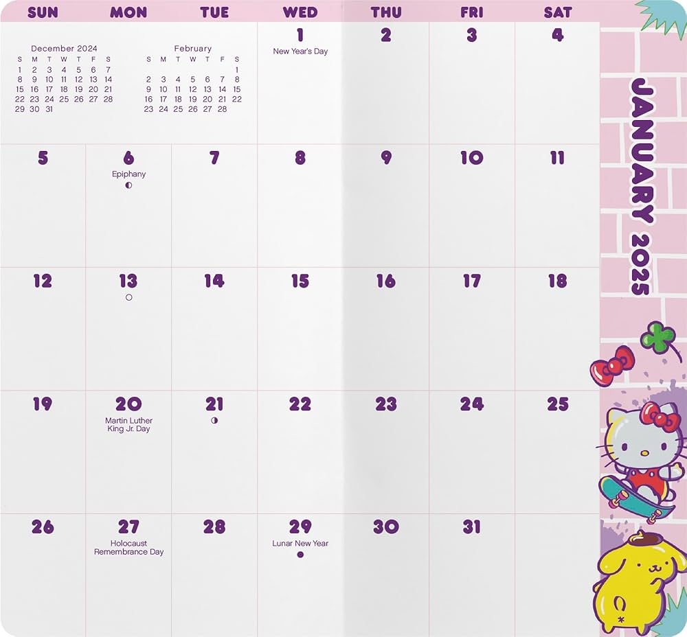 2025 2026 Hello Kitty Pocket Planner Trends International 