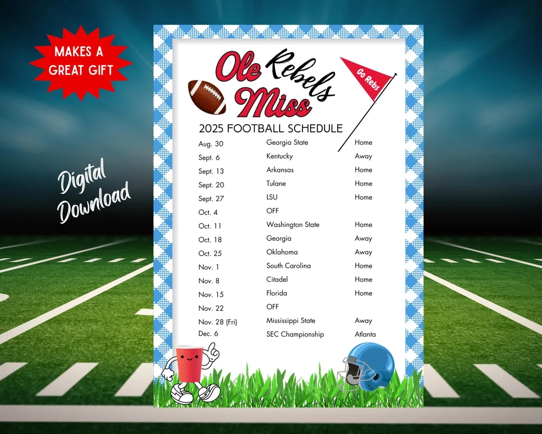 2025 Mississippi Football Schedule Ole Miss College Football 
