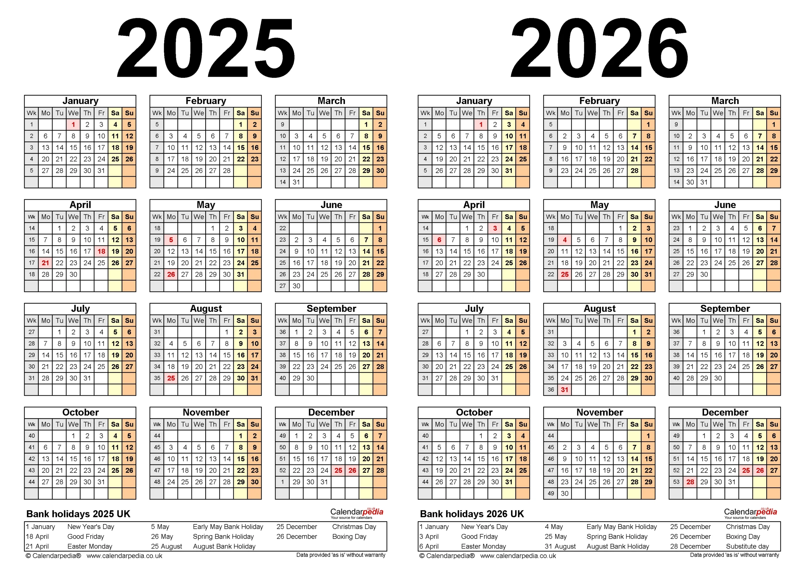 Free 2025 Calendar 2026 Printable