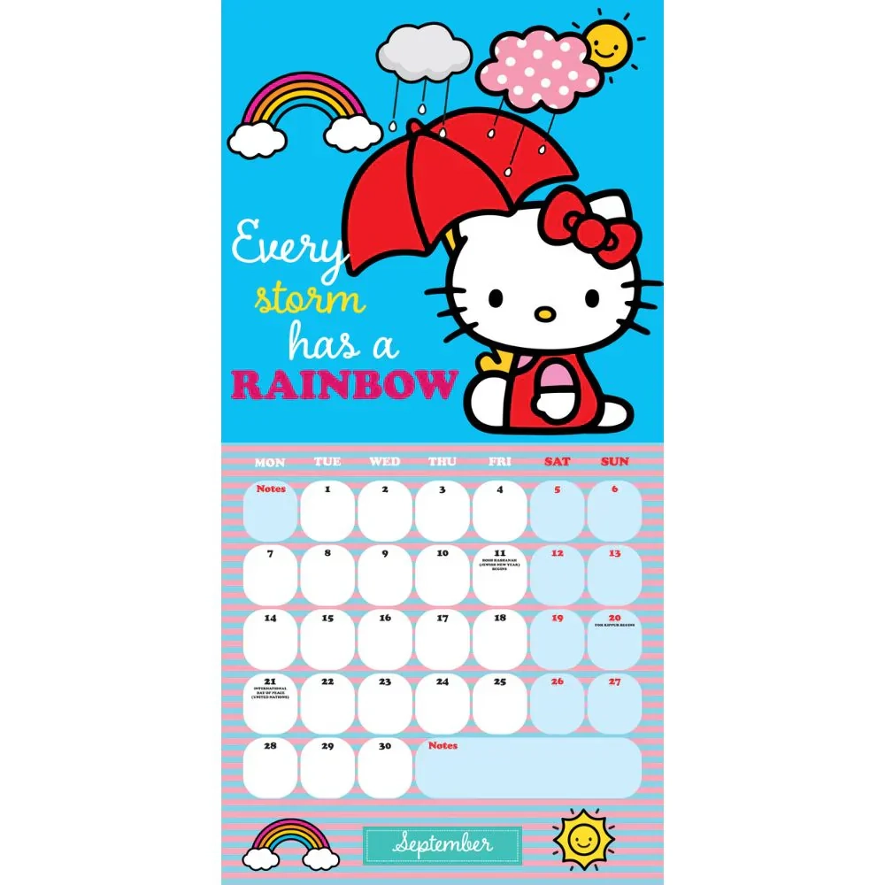 Hello Kitty Printable Calendar 2026