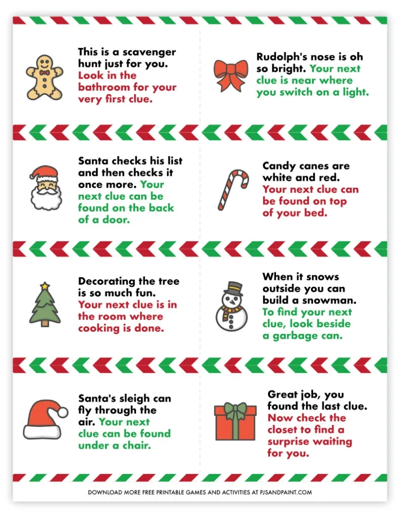 Xmas Printable Activities