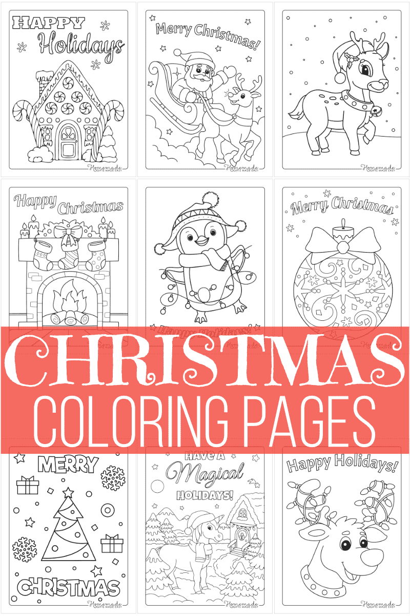 650 Free Christmas Coloring Pages For Kids amp Adults