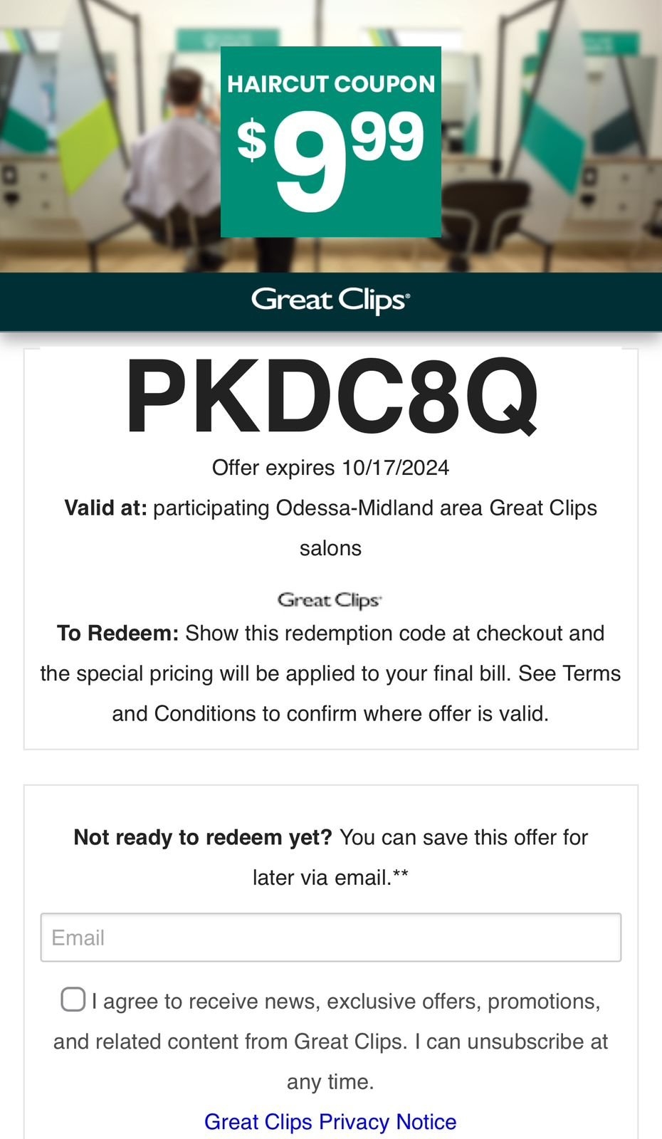 7 99 Great Clips Printable Coupons OCT 2025 On X 100 Active 