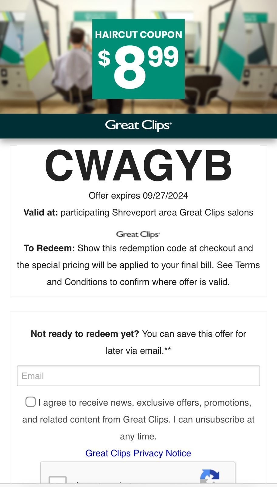 7 99 Great Clips Printable Coupons OCT 2025 On X 8 99 OFF 