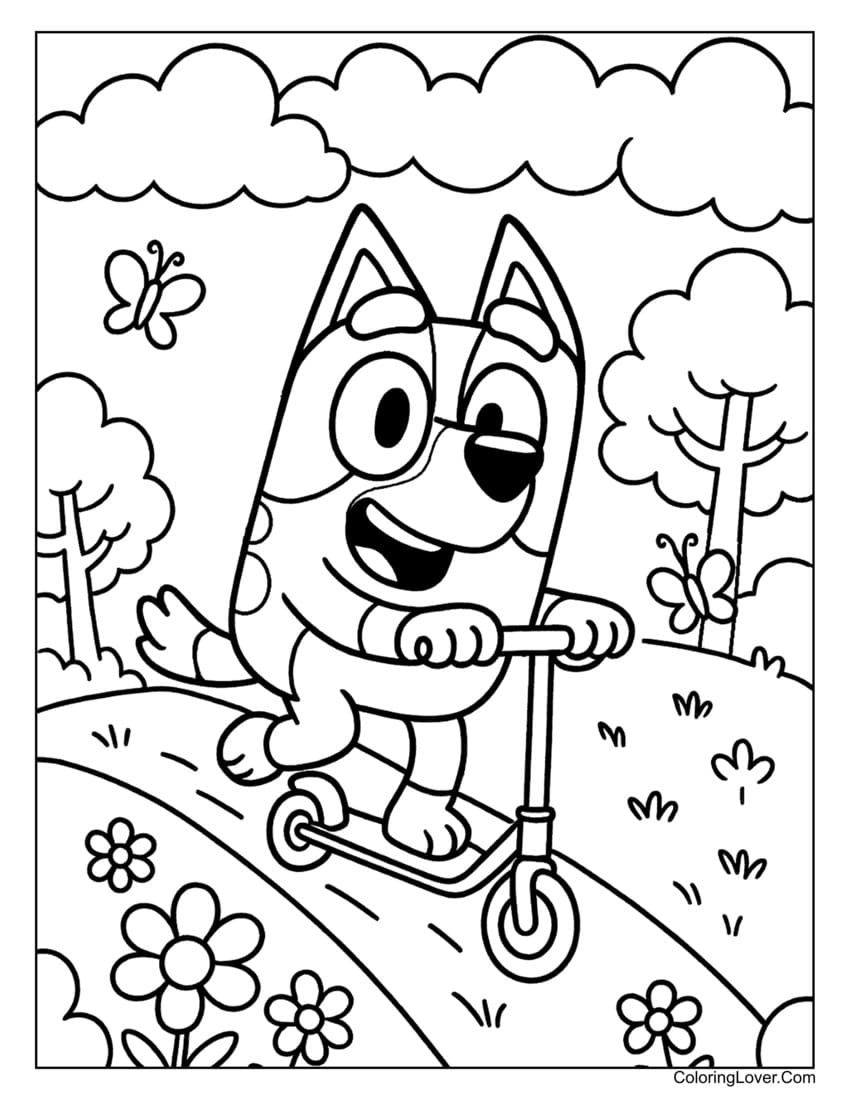 Printable Bluey Coloring Pages