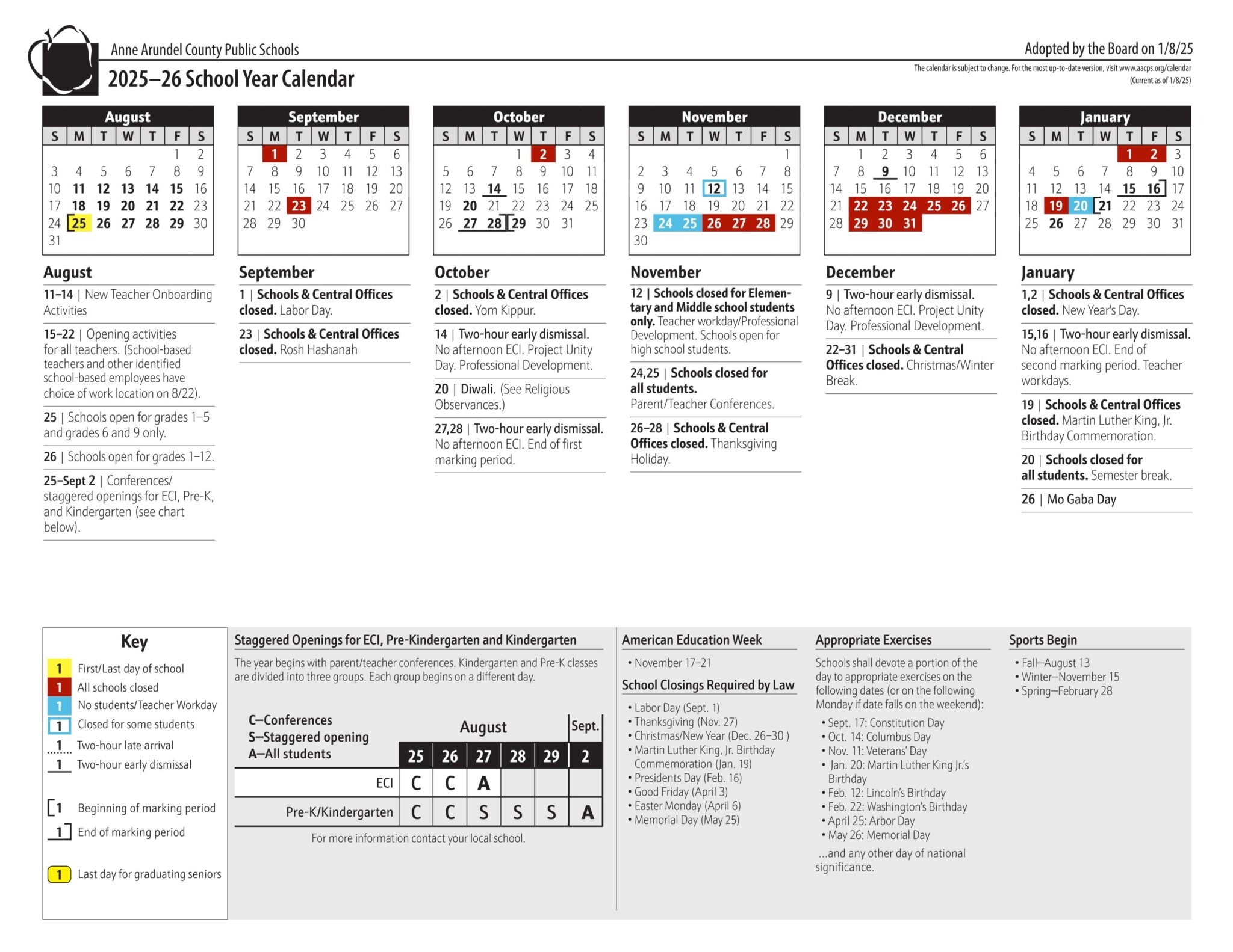 Aacps Calendar 2026 25 Printable