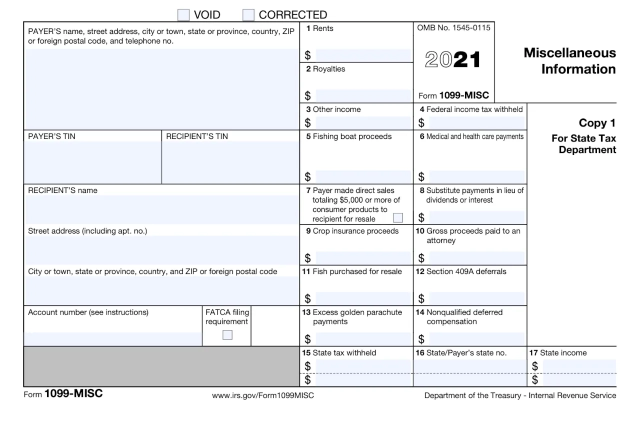 Printable 1099 Nec Form 2026