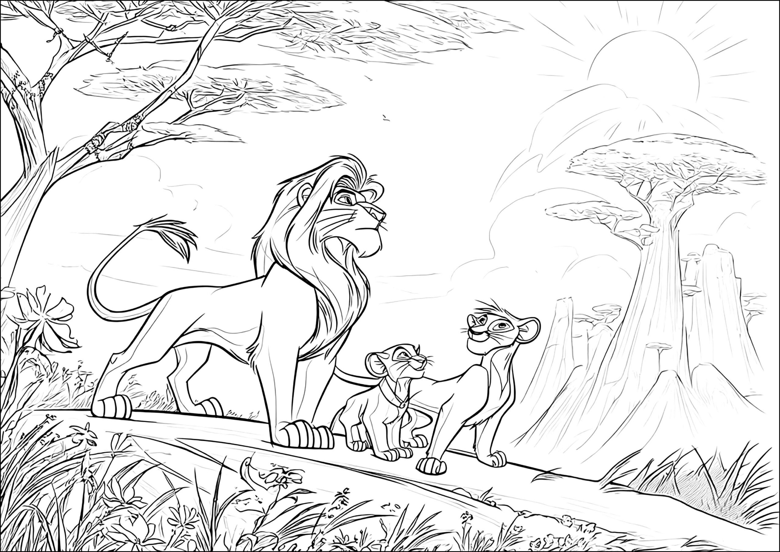 Lion King Printable Coloring Pages