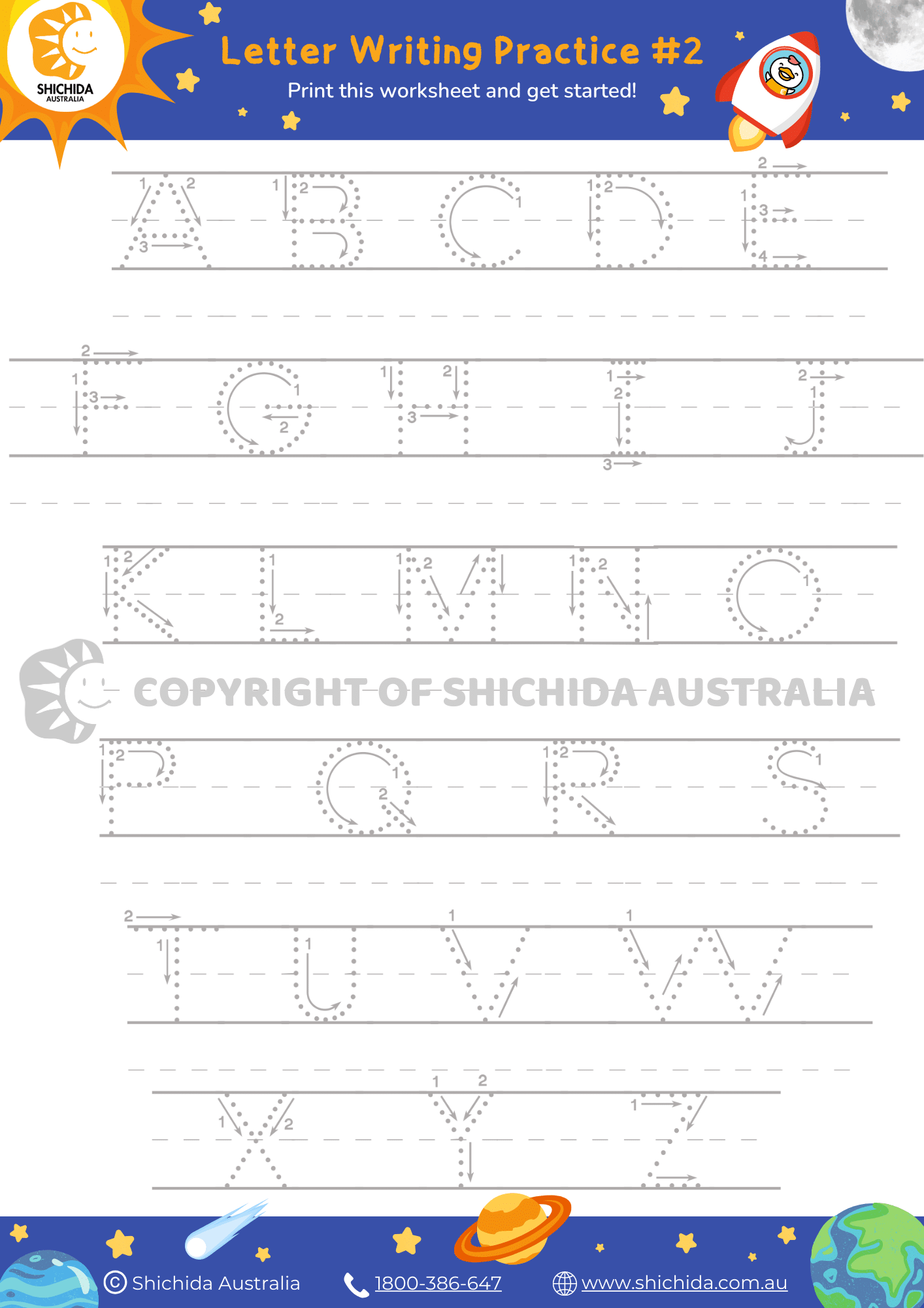 Alphabet Writing Printables
