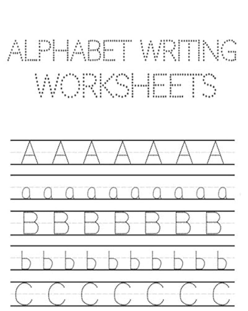 Alphabet Writing Worksheets ABC Writing Practice Books For Preschool alphabet Writing Practice A To Z Tracing Worksheets Learning Lina 