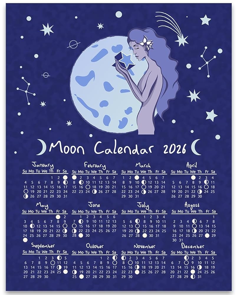 2026 Full Moon Calendar Printable