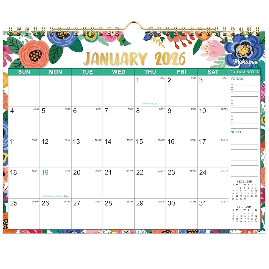 Amazon Calendar 2026 Wall Calendar 2026 Jan 2026 To Dec 