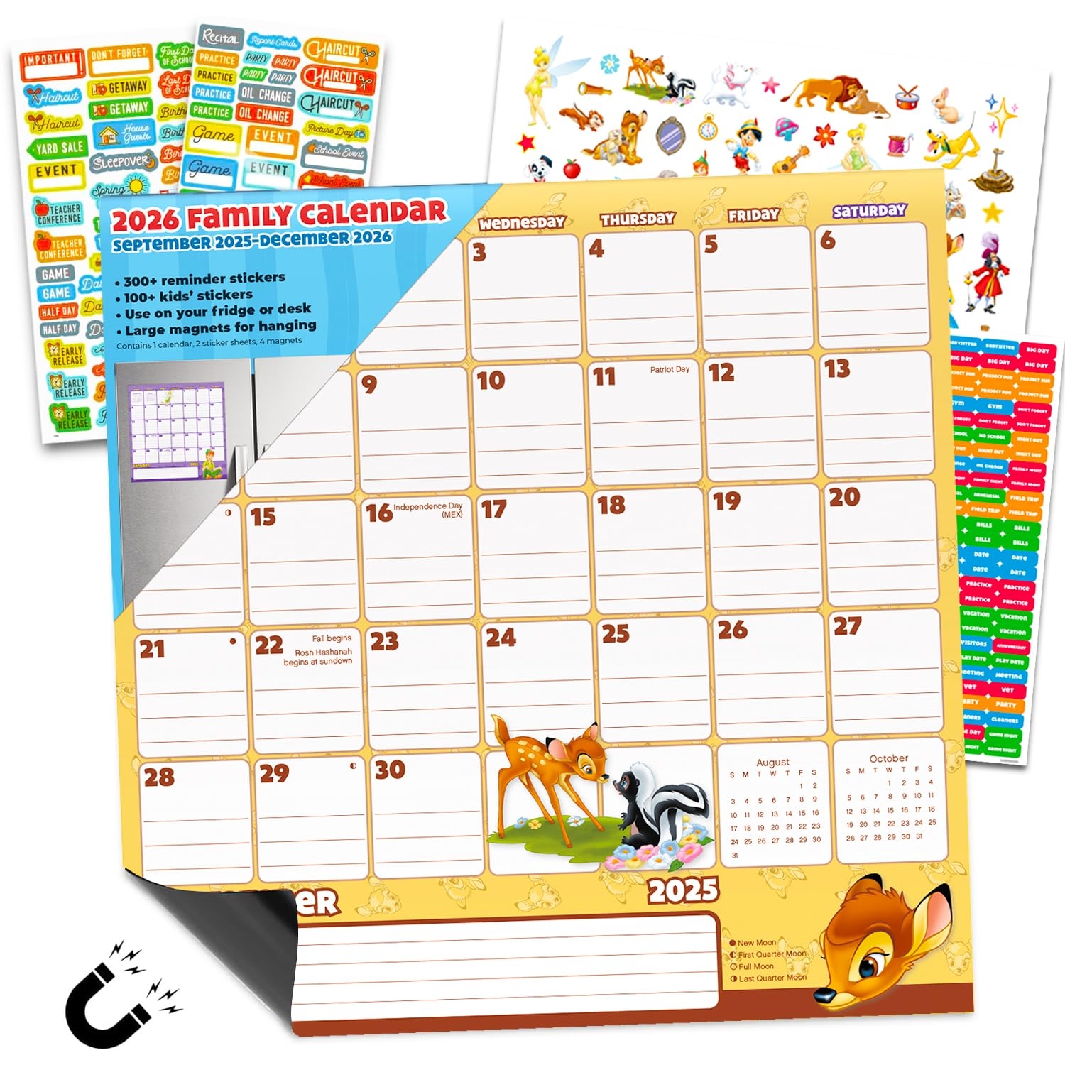 Amazon Disney Family Calendar 2026 Deluxe 2026 Disney 