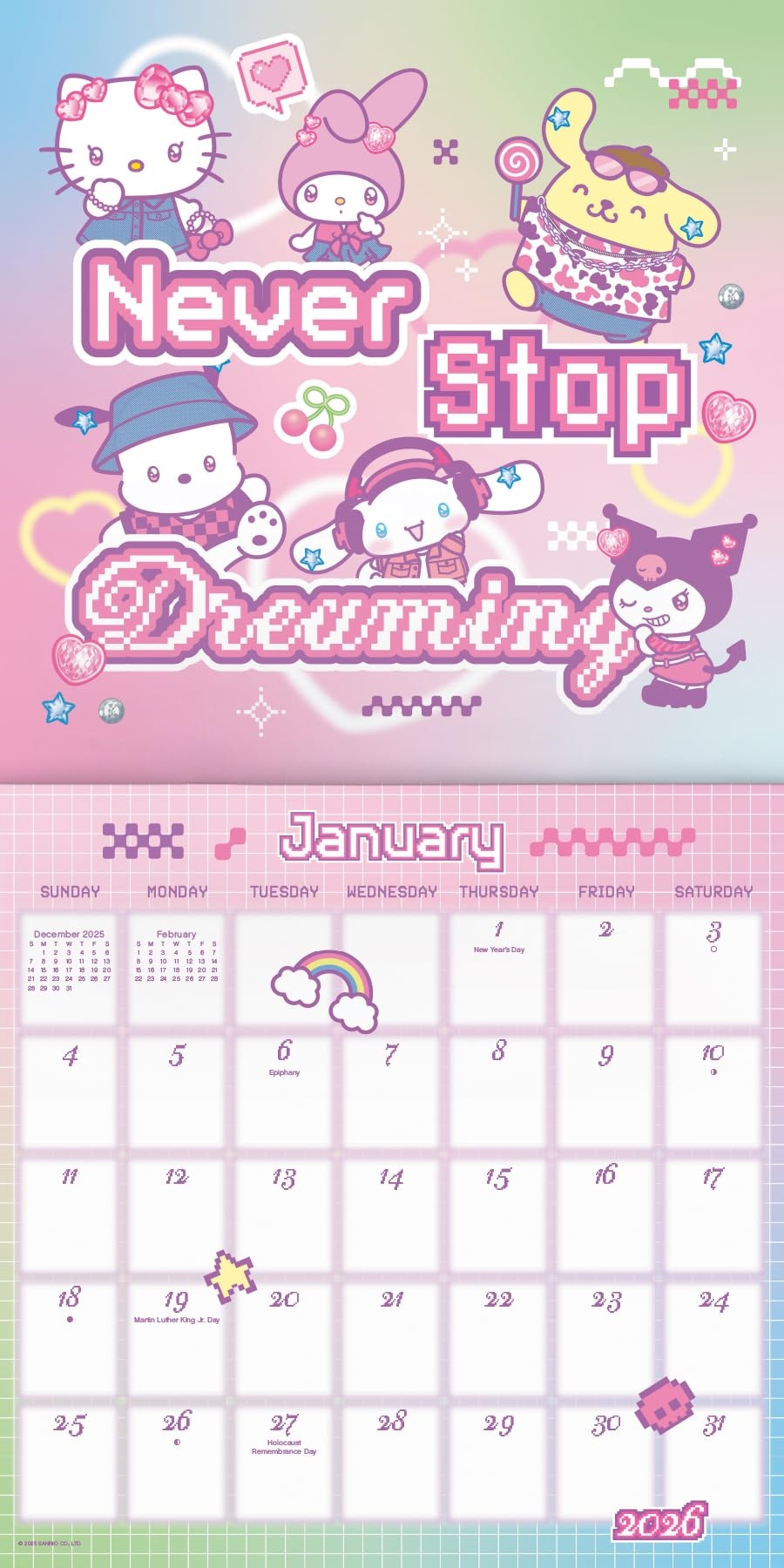 Amazon Hello Kitty Calendar 2026 Deluxe 2026 Hello Kitty 