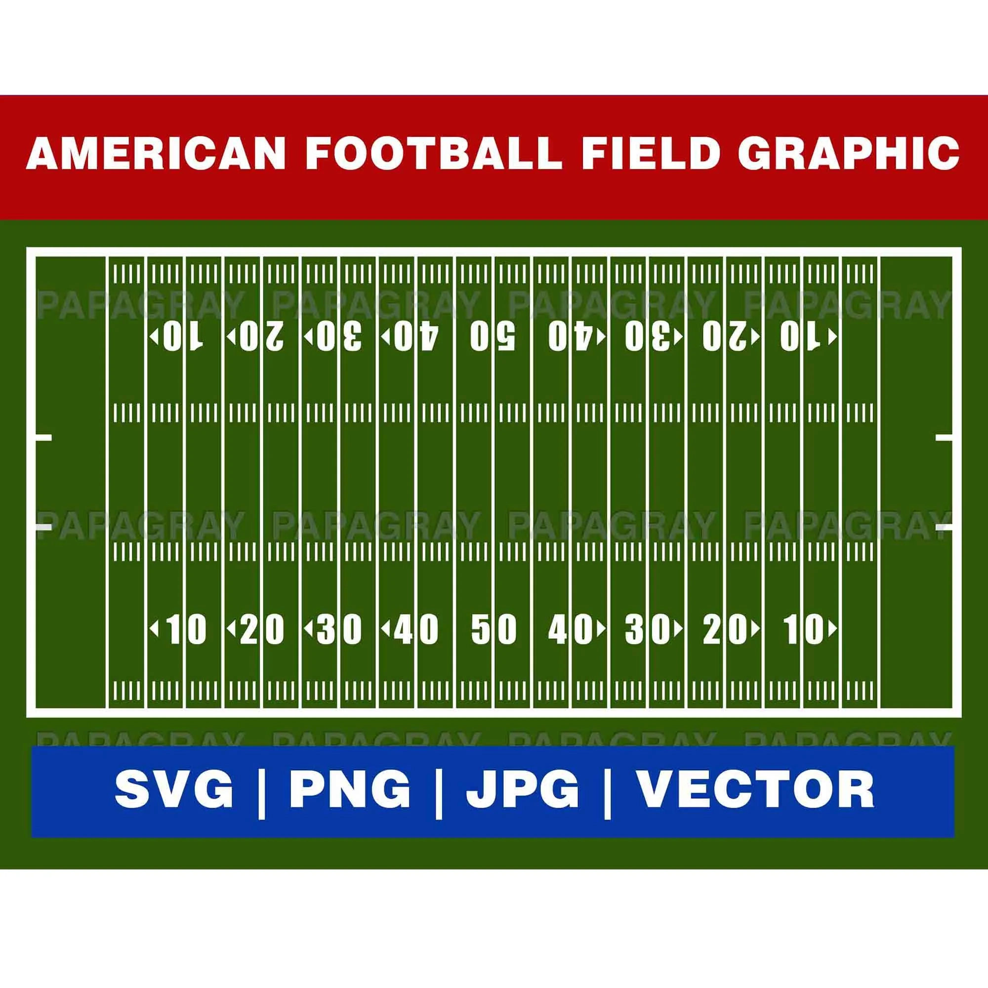 Printable Football Field