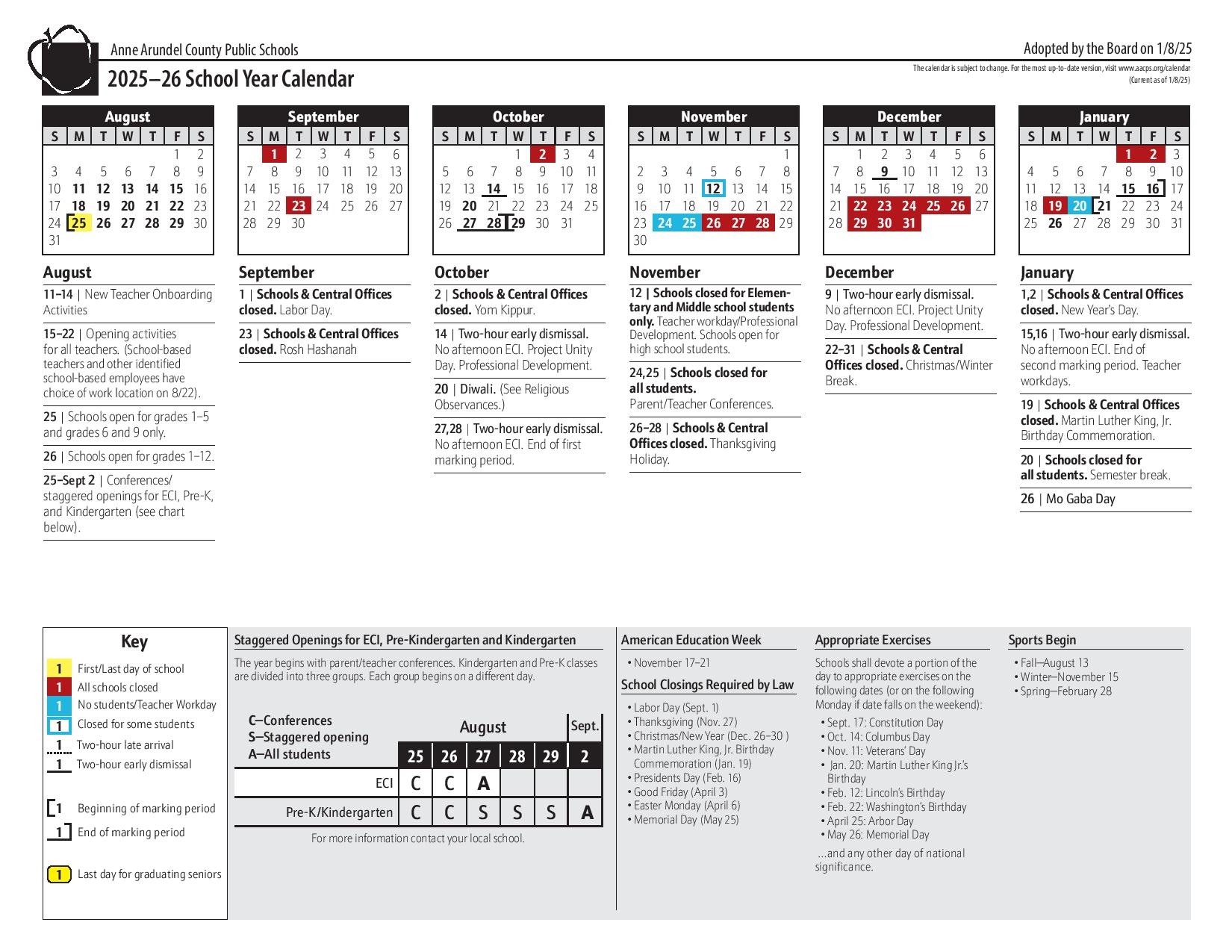 Aacps Calendar 2025 2026 Printable