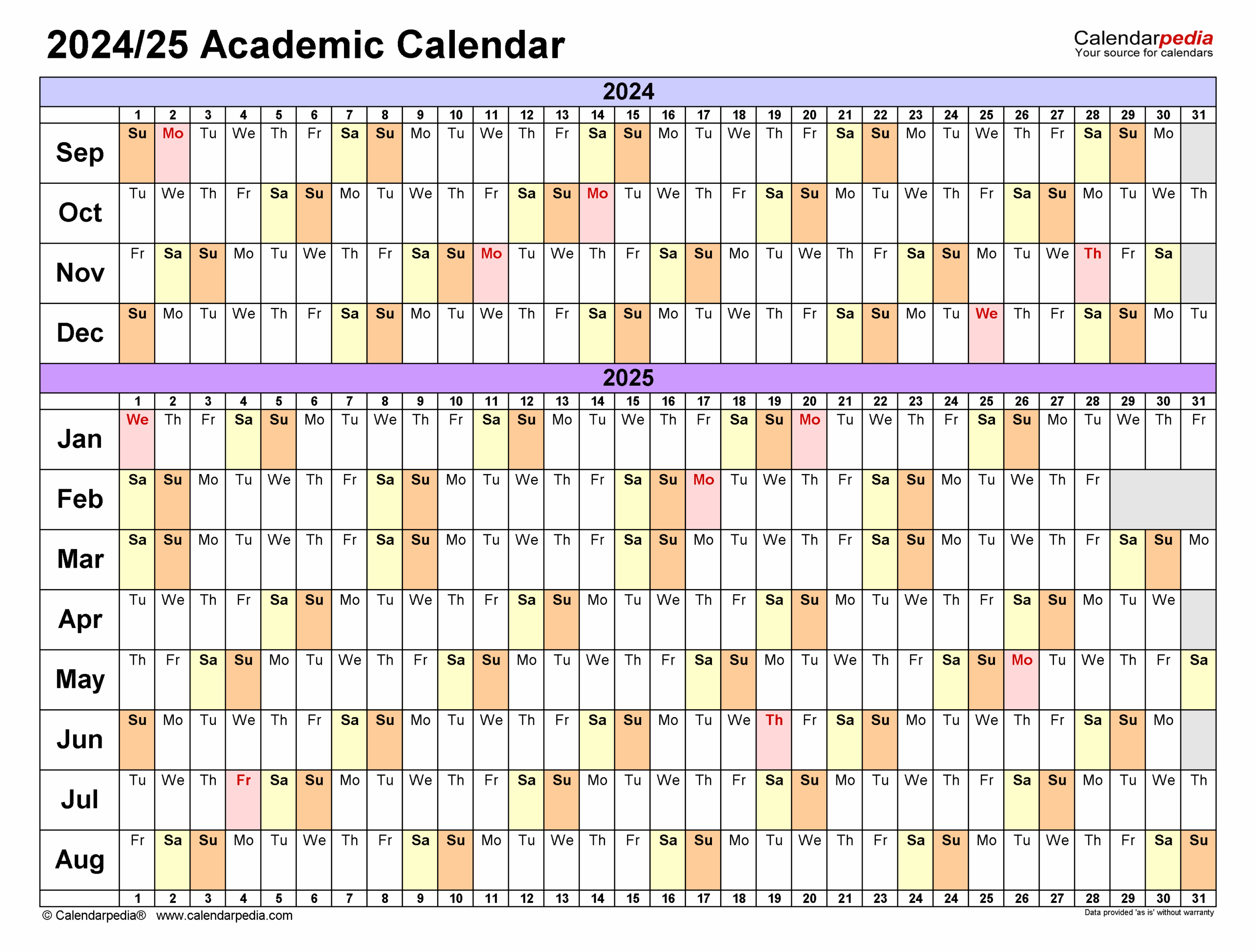 Asu Calendar 2025 2026 Printable Pdf Download
