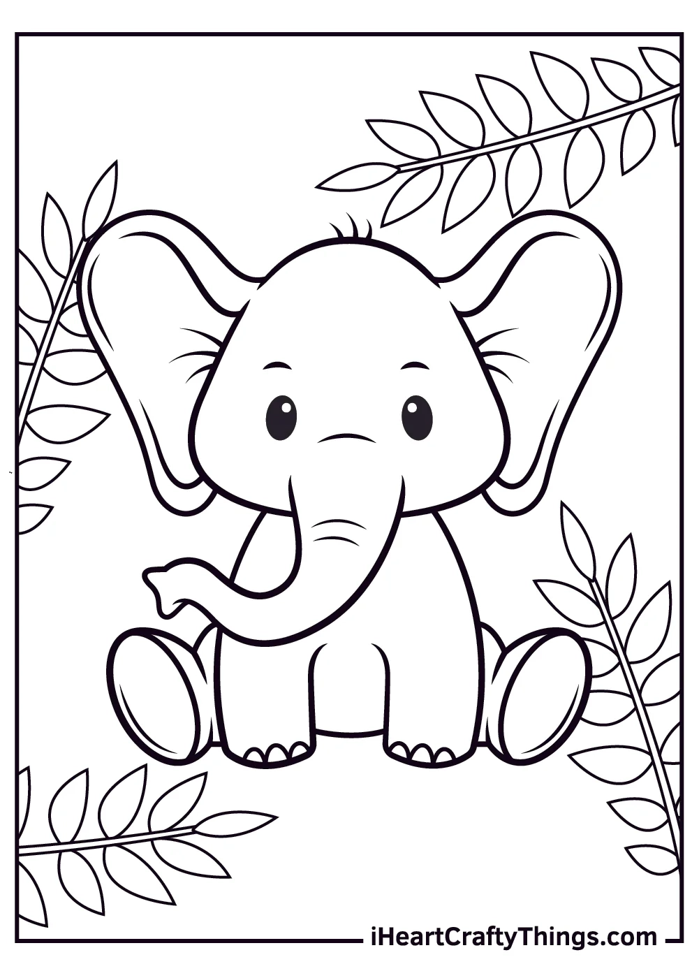 Baby Animals Coloring Book 20 Pages