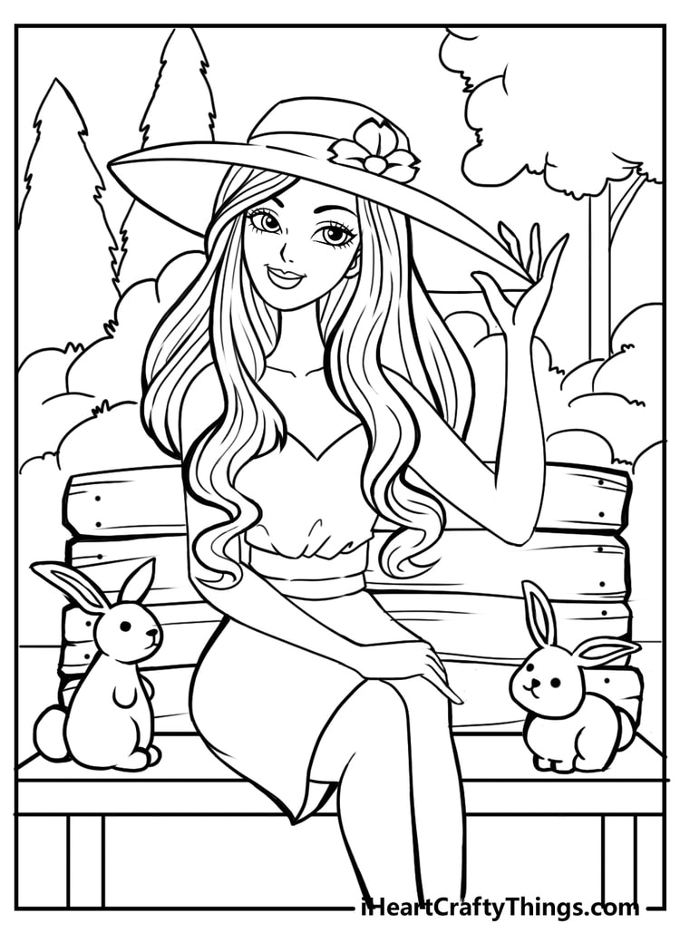 Barbie Coloring Pages Free Printable