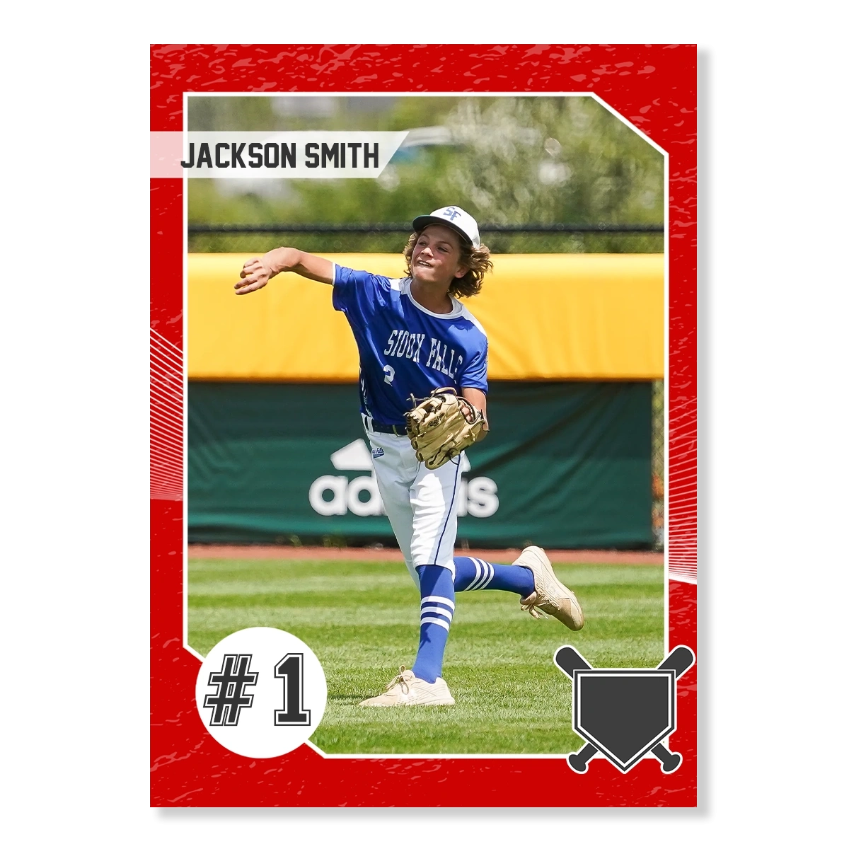 Baseball Card Template 2 Red Printiverse