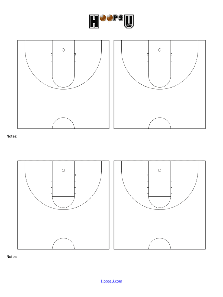 Printable Basketball Court