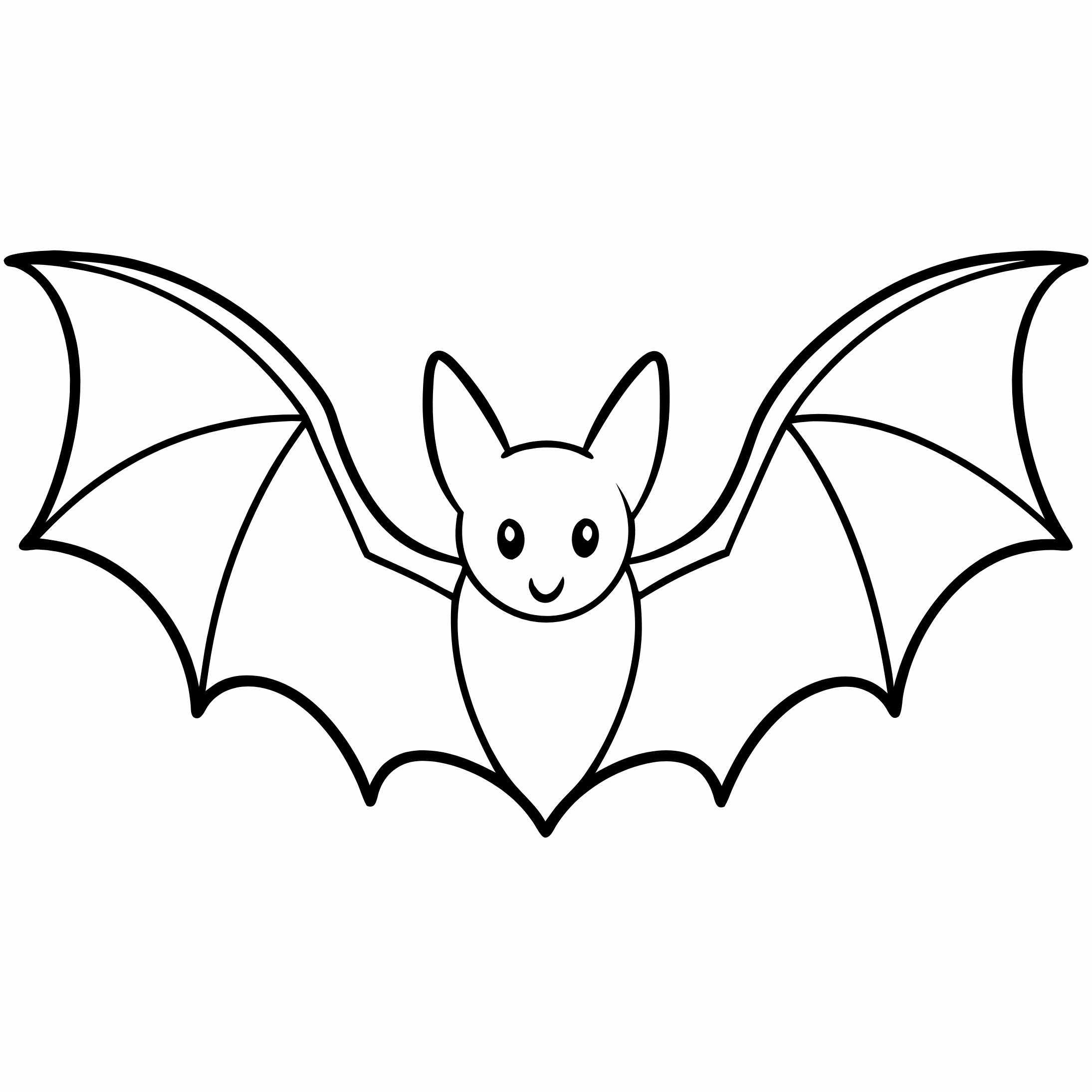 Printable Bat Coloring Pages