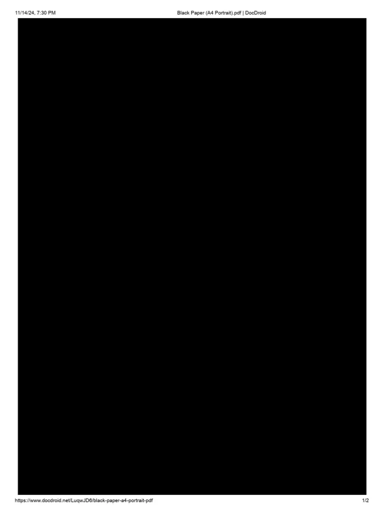 Black Paper A4 Portrait PDF DocDroid PDF