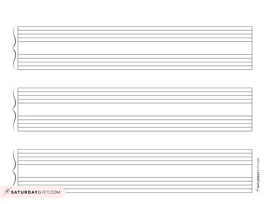 Printable Musical Staff Paper