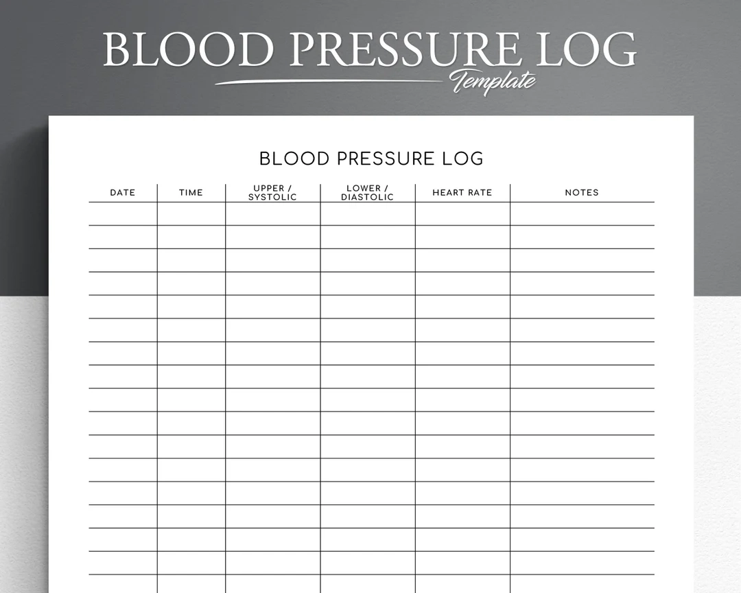 Bp Log Printable