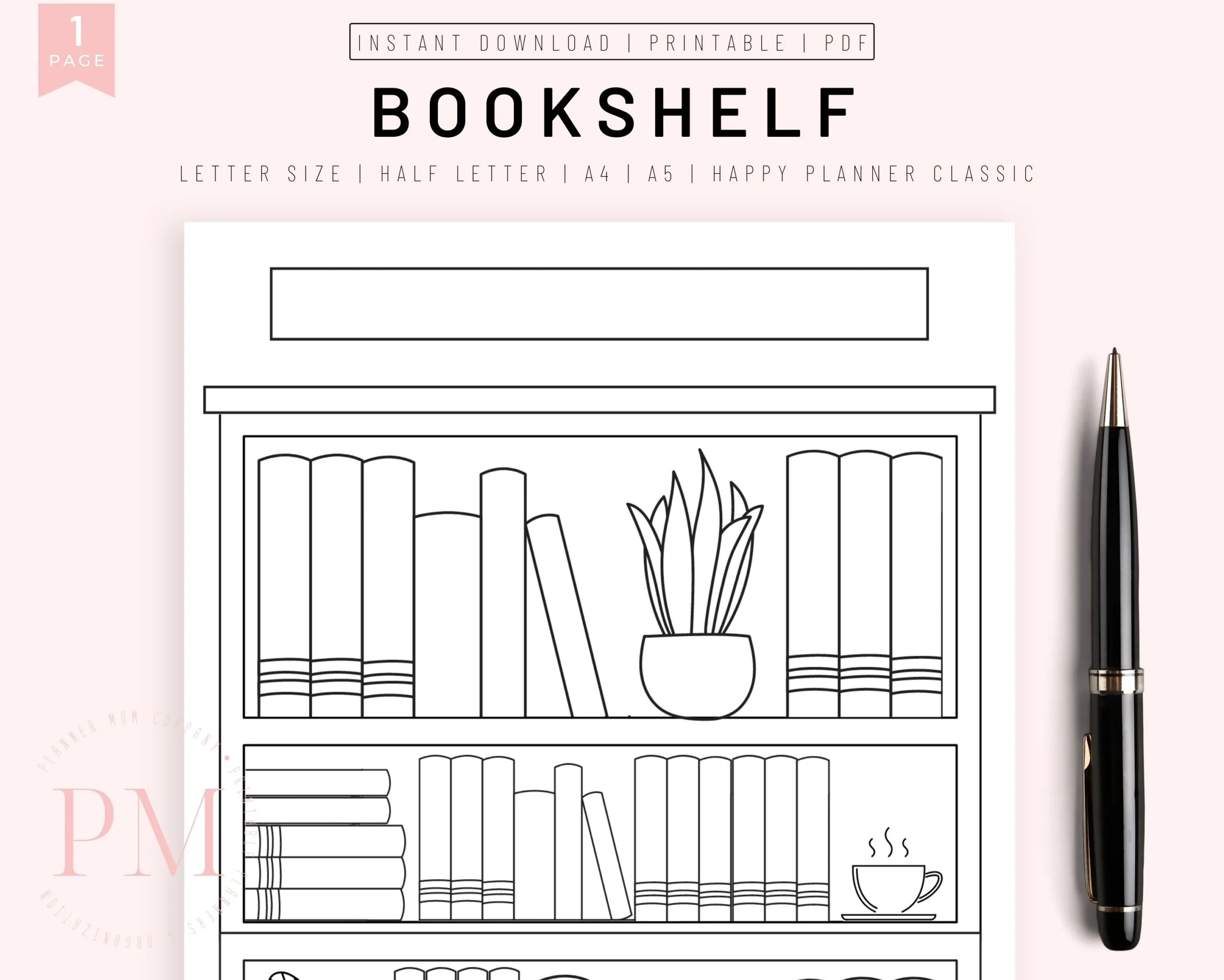 Book Tracker Printable