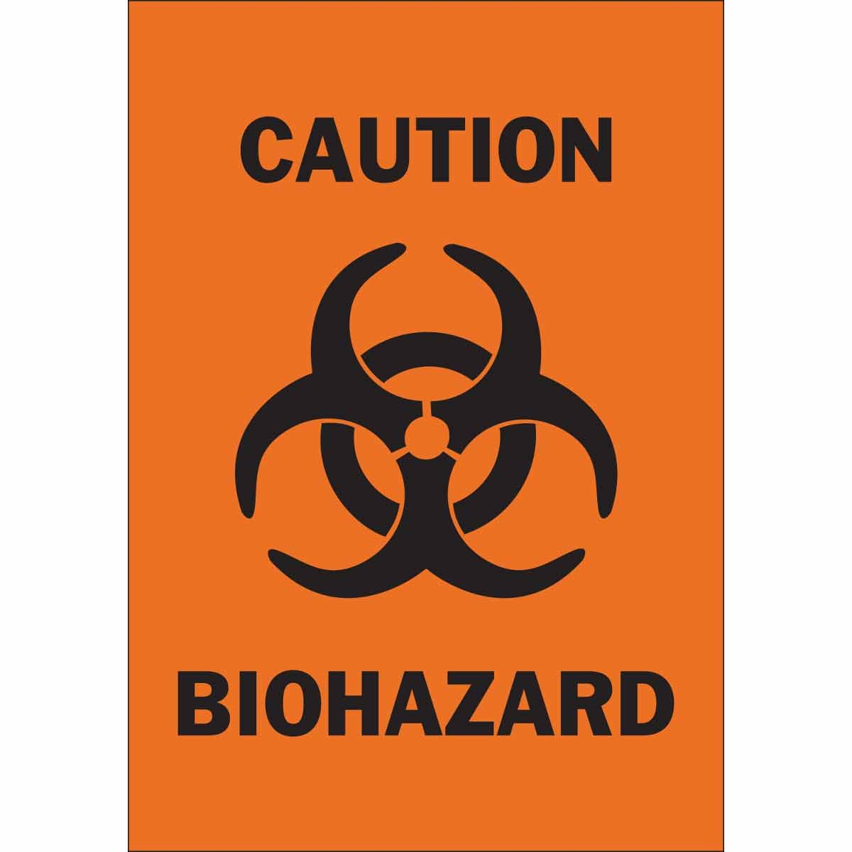 Brady Part 43358 CAUTION Biohazard Sign BradyID