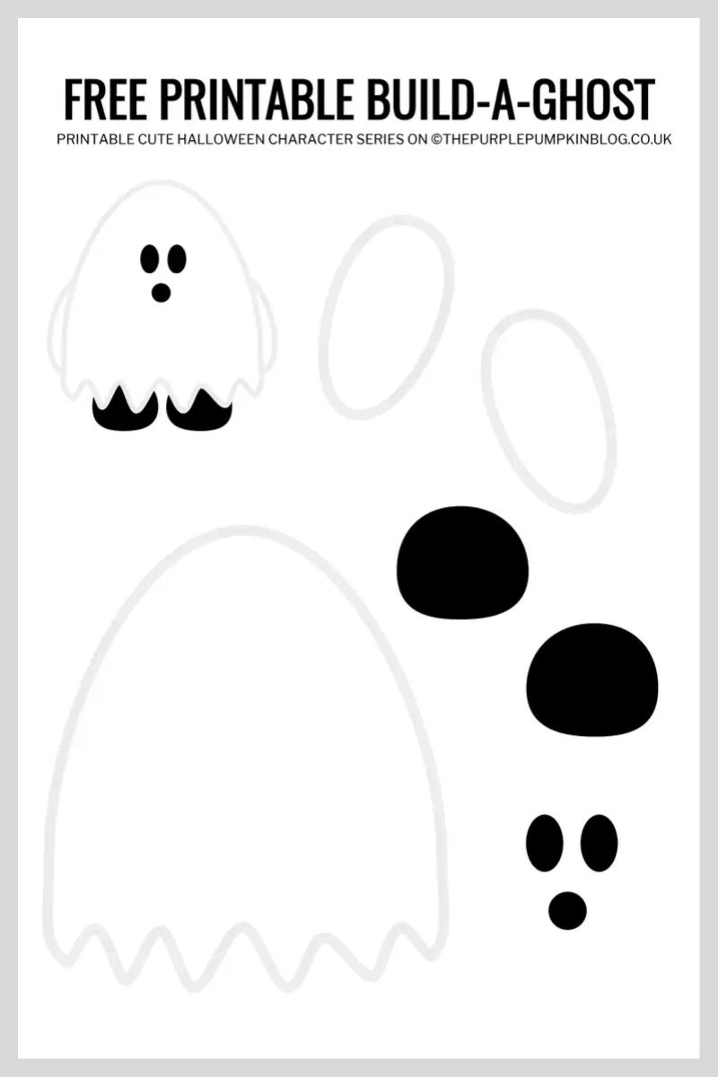 Ghost Cut Out Printable