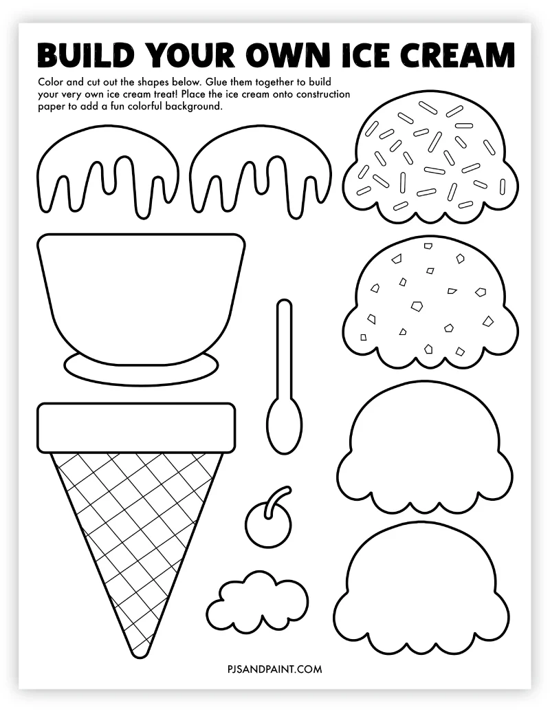 Ice Cream Printable