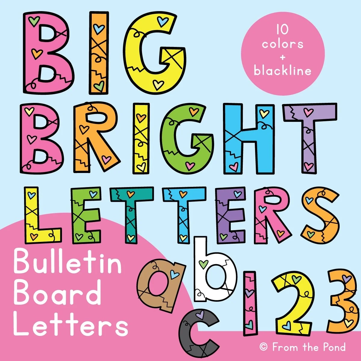 Bulletin Board Letters For The Classroom Just Print And Display 