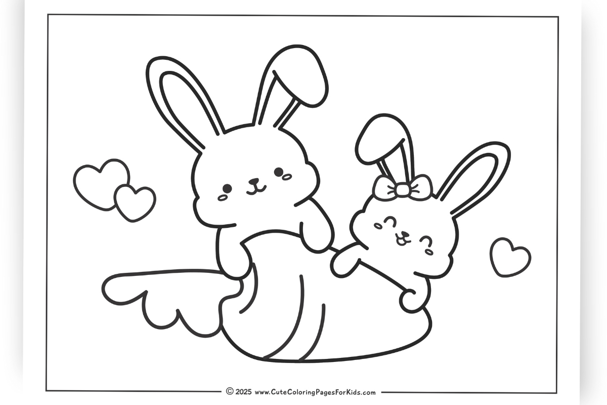 Bunny Coloring Pages Free Printable PDFs Cute Coloring Pages 