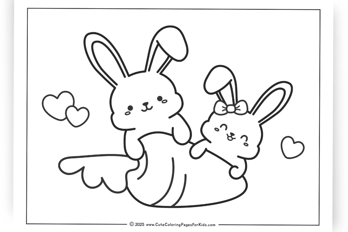 Printable Rabbit Coloring Pages