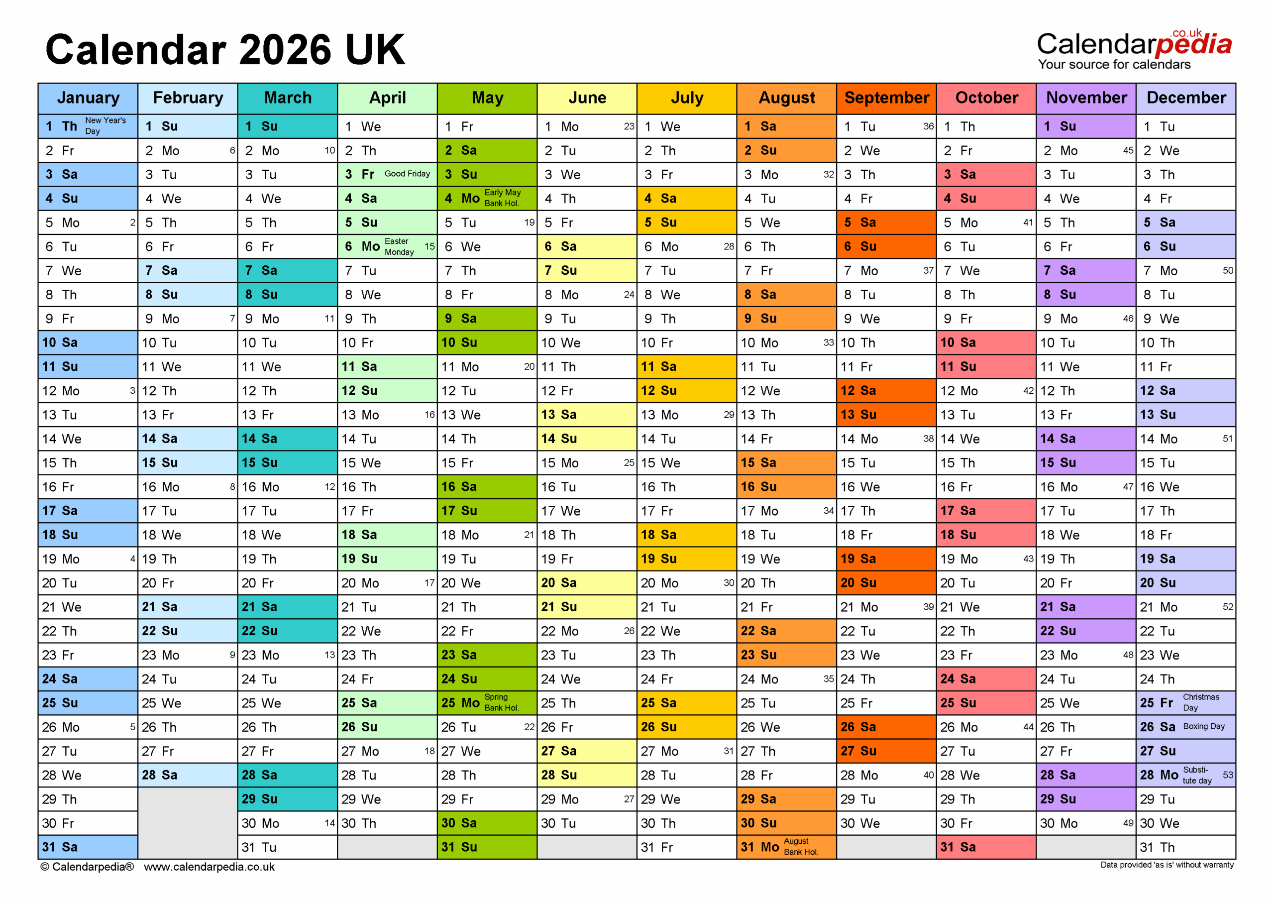 Editable And Printable Calendar 2026