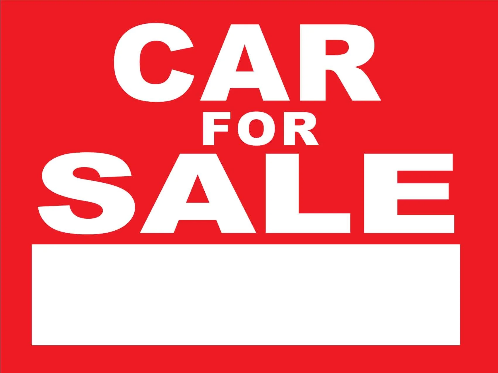 Car Sale Signs Printable