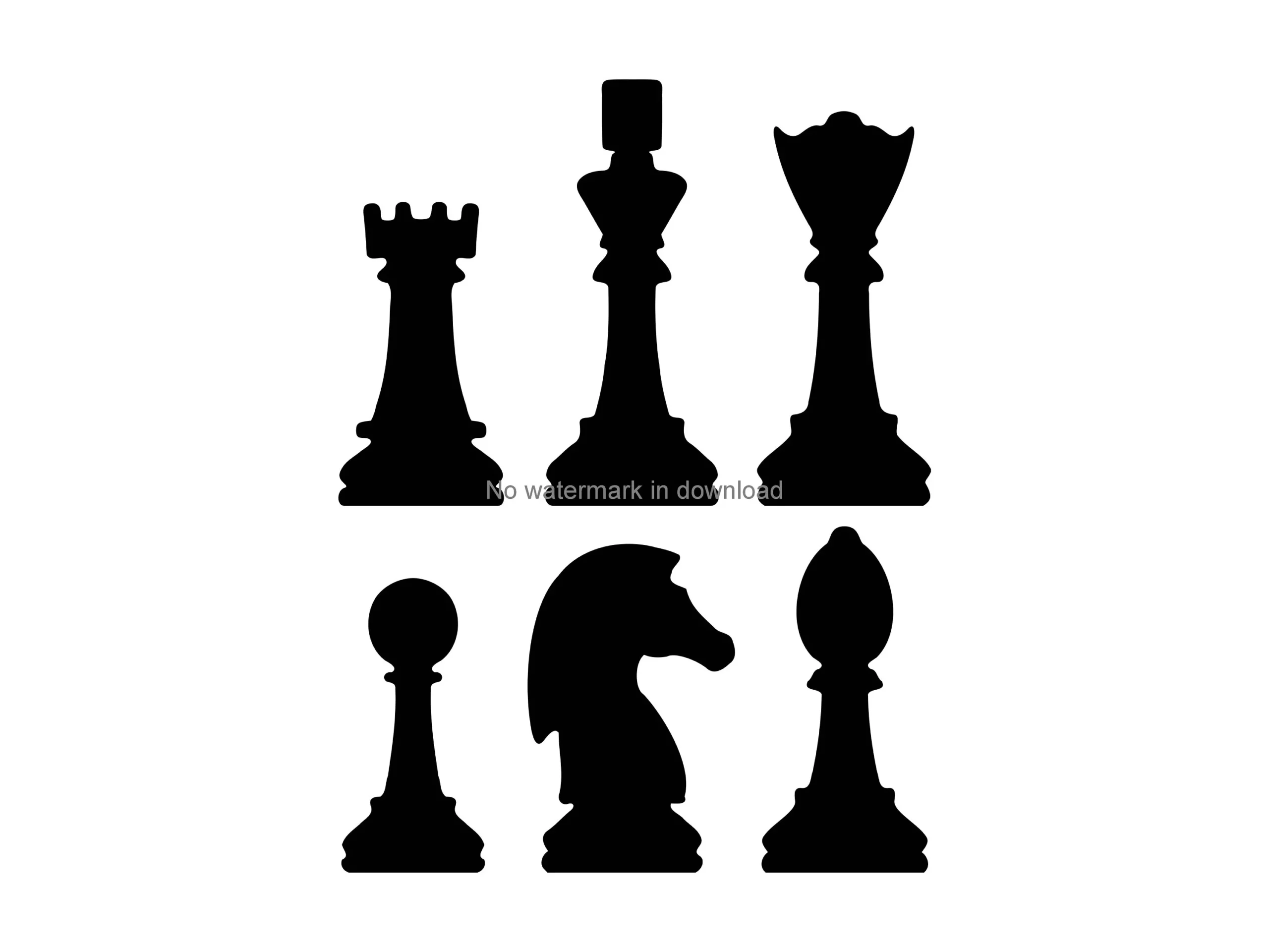 Chess Pieces Printable Clipart Chess Pieces Vector Image Chess 