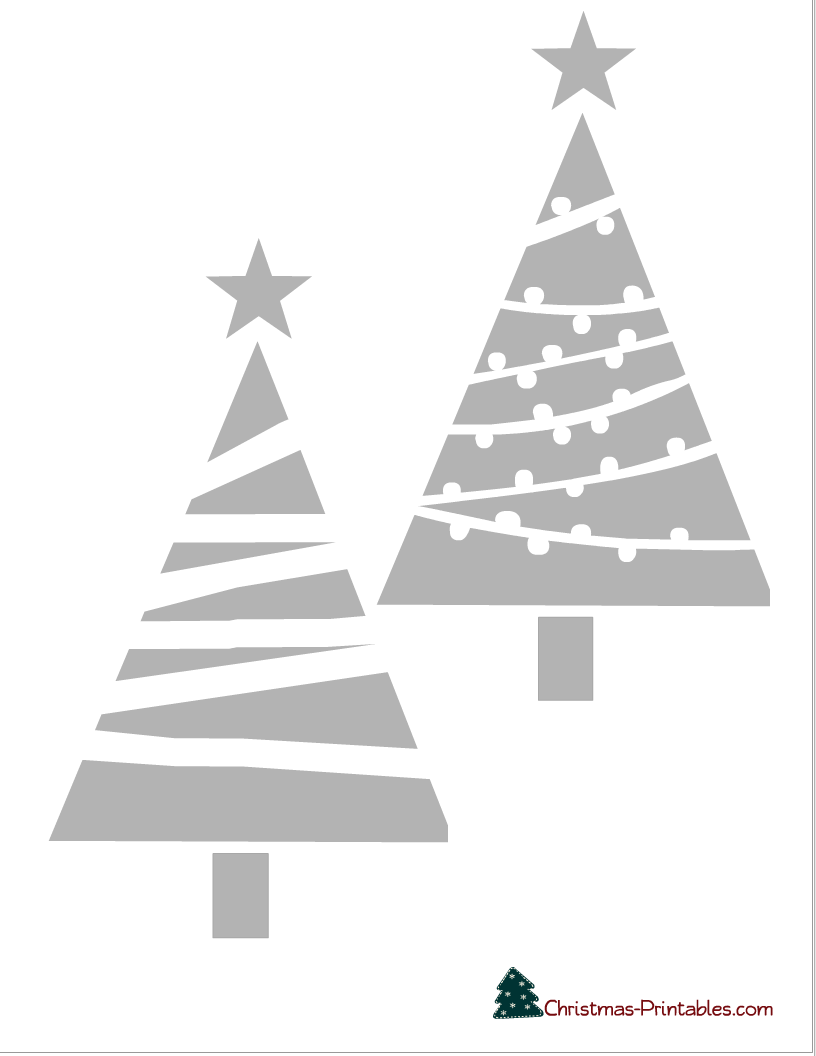 Printable Christmas Stencils