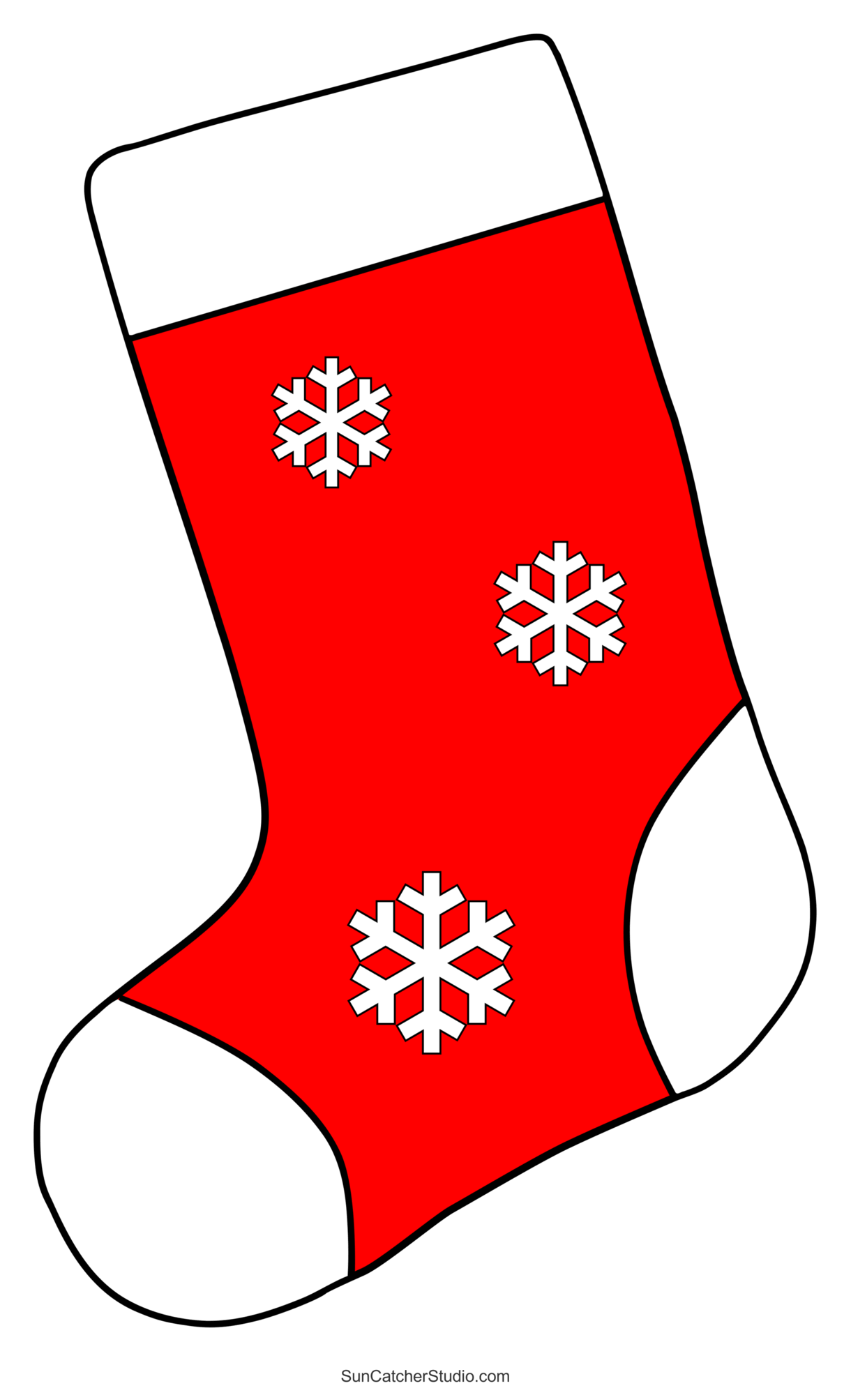 Stocking Template Printable